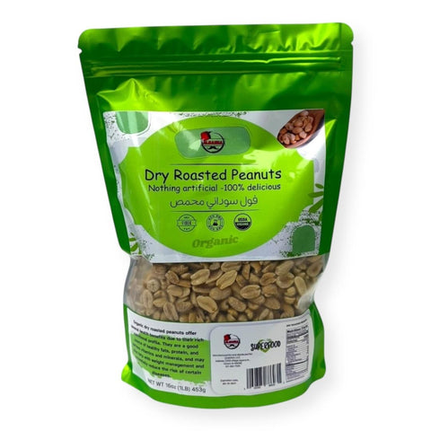 Albasha Peanuts Dry Roasted Organic - premium quality organic peanuts for snacking, perfect for healthy diets.
