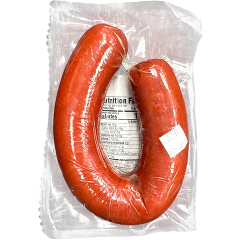 Nema hot sucuk 285g product image highlighting the texture and flavor of this popular sausage.