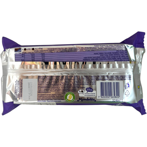 Close-up of Milka choco soft inside sensation 156g showcasing milk chocolate soft filling.