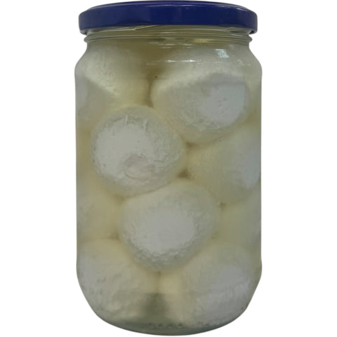 Close-up of Shahia got sheep cheese labneh highlighting the texture of creamy sheep yogurt.