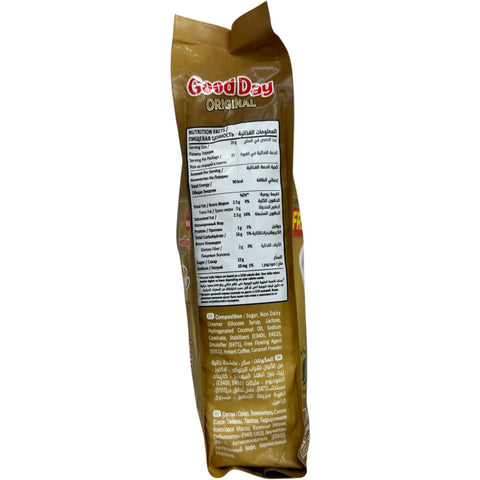 Front view of Good Day Original instant coffee showcasing its premium quality and packaging by ALBASHA Store.