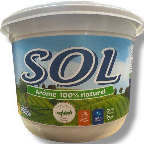 SOL ghee, a premium quality 100% natural ghee product from ALBASHA Store, highlighting its purity and health benefits.