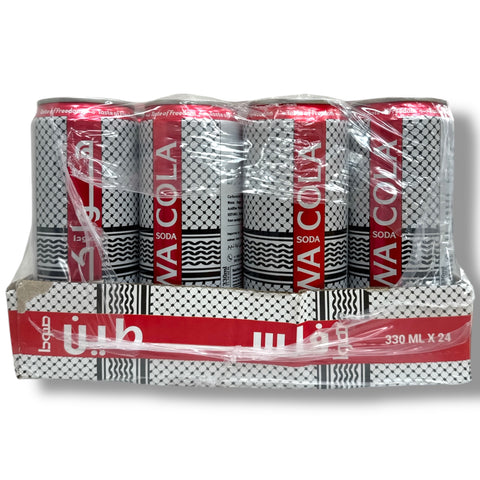 Hawa soda cola 24pc displayed, emphasizing the hawa soda cola 24 pack wholesale price for retailers.