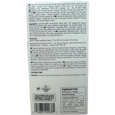 Ahmad tea sommeil - calming tea presented in elegant packaging, ideal for relaxation.