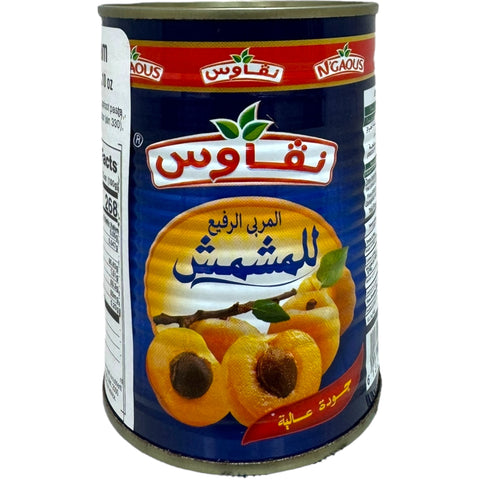 Close-up of Algerian Ngaous apricot jam spread on toast, highlighting the delicious spreadability and natural fruit ingredients of this premium Algerian apricot jam.