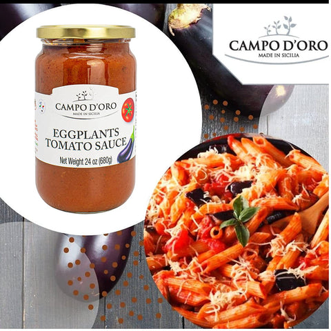 Campo D'Oro, Tomato with Eggplants Sauce 24 oz