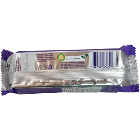 Close-up of Milka chocolate jaffa orange highlighting the smooth milk chocolate orange exterior with the vibrant orange filling.
