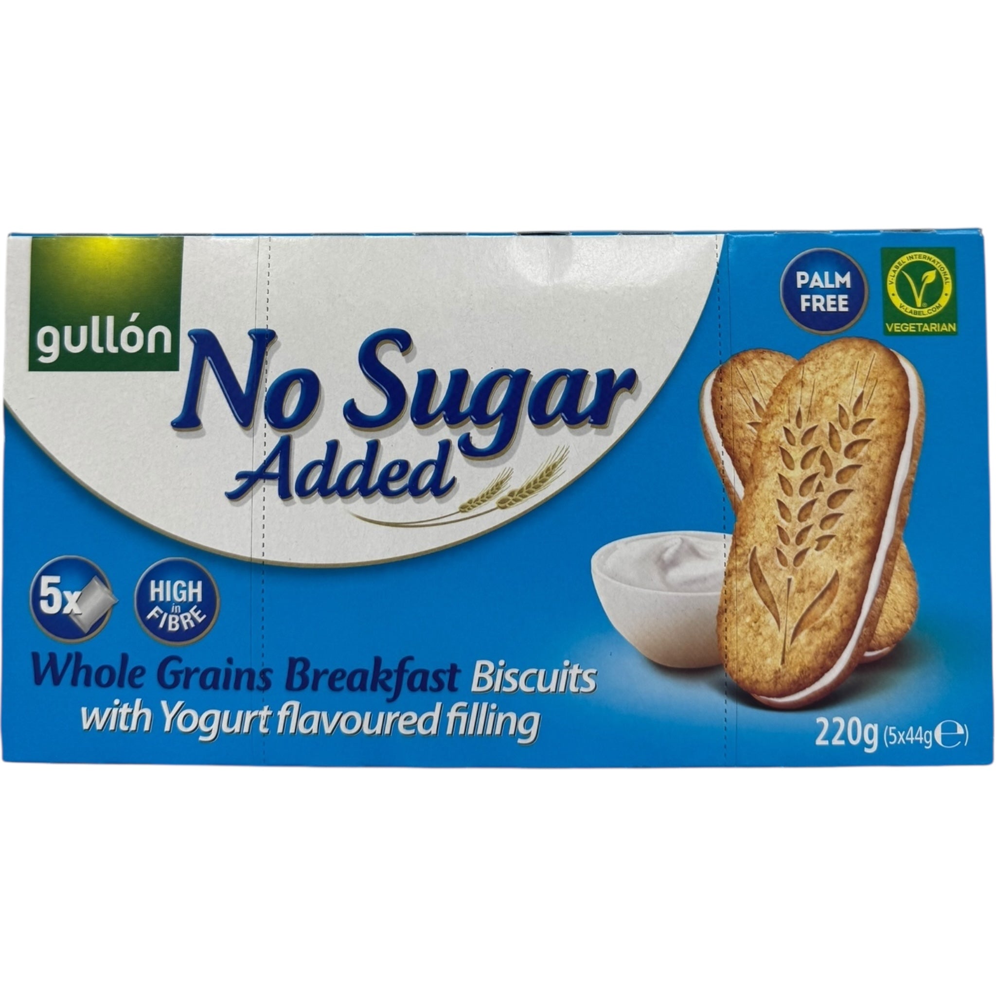 Gullon whole grain breakfast biscuit with yogurt - a delicious option for yogurt breakfast snacks.