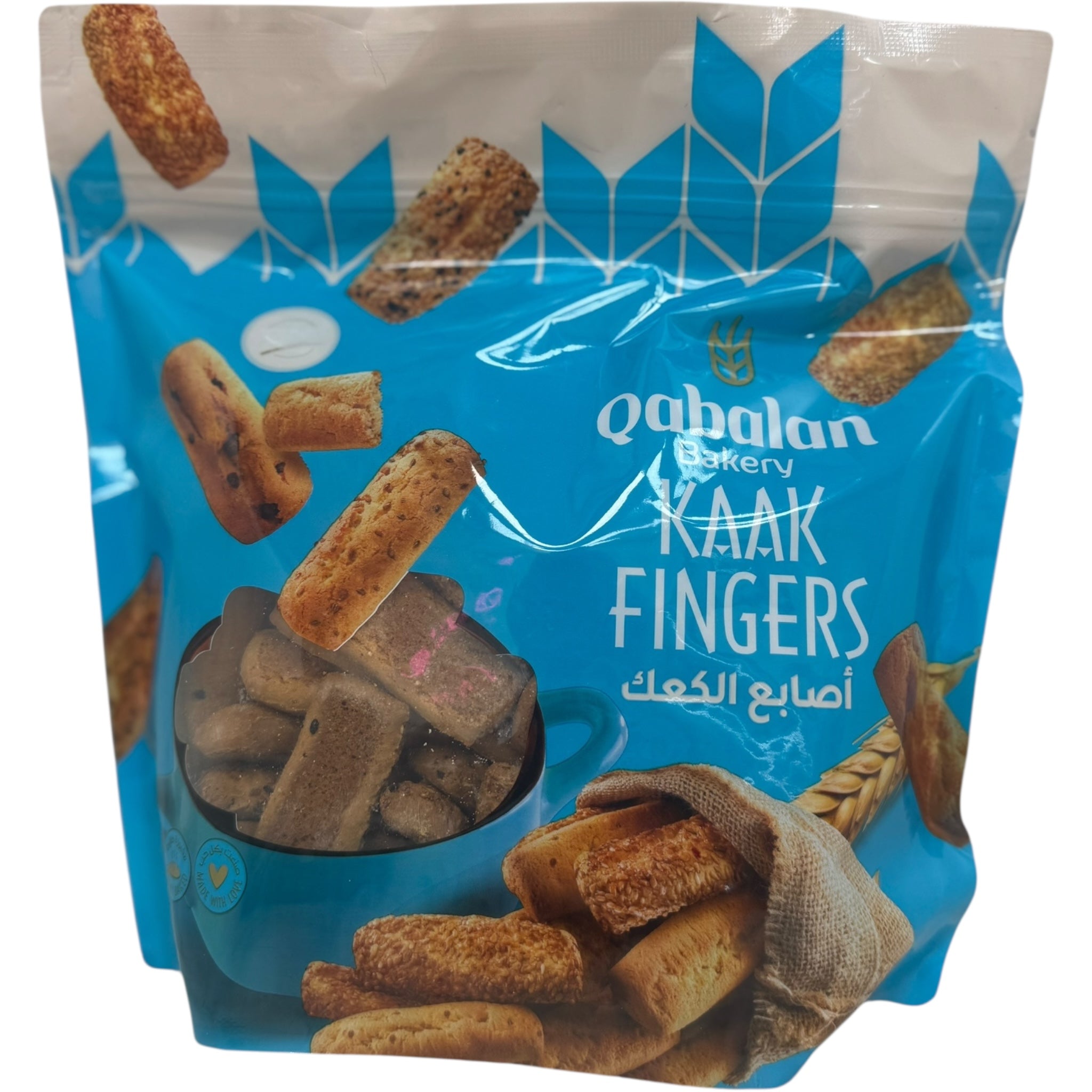 Qablan kaak fingers breadstick - a delicious snack featuring breadsticks with herbs.