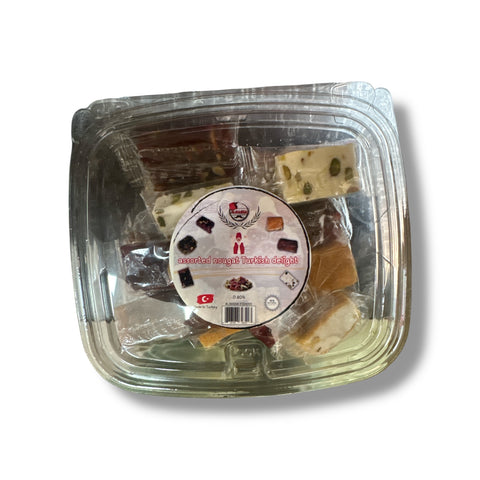 Albasha Turkish delight displayed in an elegant setting, representing the exquisite taste of traditional Turkish sweets.