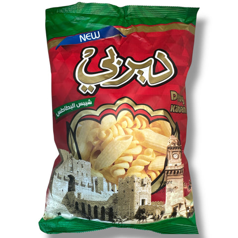 Derby kadan chips package showcasing the unique branding and flavor variety offered by ALBASHA Store.