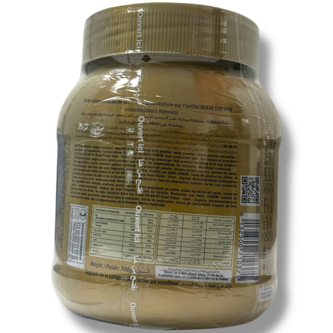 El Mordjene Hazelnut Spread With Cocoa - Deliciously presented on toast, highlighting its rich flavor and versatility for breakfast and baking.
