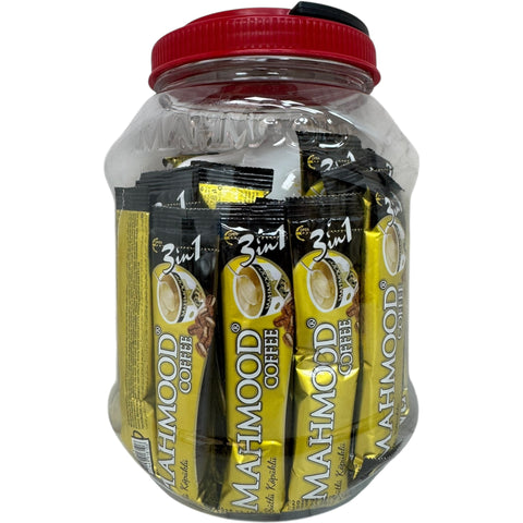 Mahmood 3in1 Instant Coffee showcasing its rich flavor and premium instant coffee blend in a stylish setting.