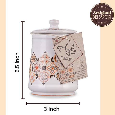 Artigiani dei Sapori, Italian Lemon Peel Ceramic Jar, 0.7oz (19g)