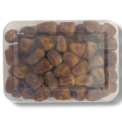 Galaxy sukkari mufattal showcasing the texture and sweetness of mufattal dried fruit.