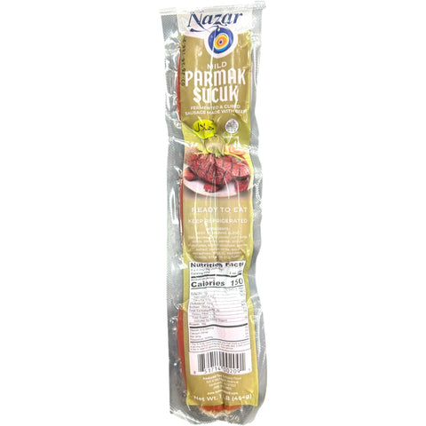 Nazar mild parmak sucuk, premium Turkish parmak sausage from ALBASHA Store.