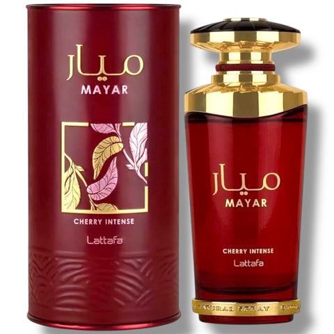 Latafa Mayar Red fragrance bottle showcasing the luxurious design of Latafa perfume.