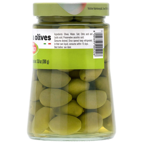 Fratelli D'Amico, Green Olives, Cerignola Olives In Brine, 730g (25.7 oz)