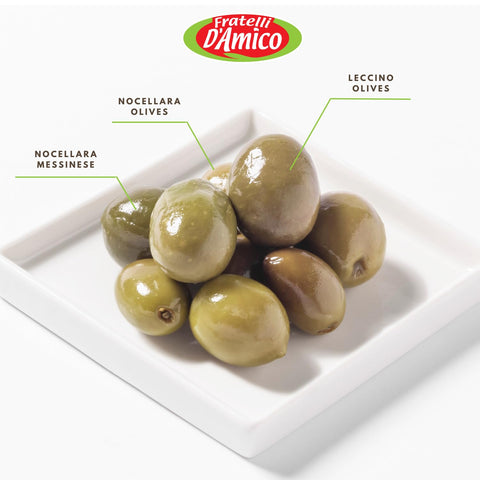 Fratelli D'Amico, Italian Olives Mix, Mediterranean Olives Mixed, 10.6 oz
