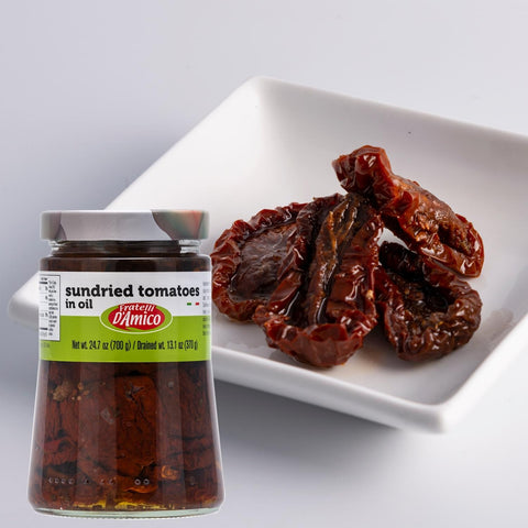 Fratelli D'Amico,Sundried Tomatoes in Oil. Family Size, 24.7oz (700g)