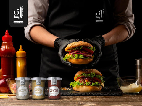 GL Truffle Gourmet, Truffle Honey Mustard r A Fusion of Sweetness and Zest 100g (3.52oz)