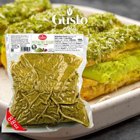 Gusto Etna, Pistachio Flour, Ground Pistachios 8.8 oz (250 g)