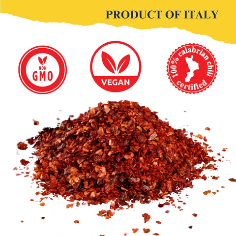 L'Oro Del Sud, Dry Calabrian Chili Red Pepper Flakes, 2.2 lb (1 kg)