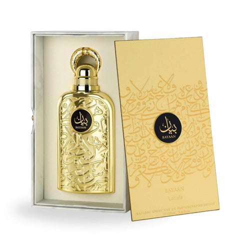 Lattafa Ladies Bayaan fragrance for women, showcasing an elegant bottle design, perfect for daily wear.