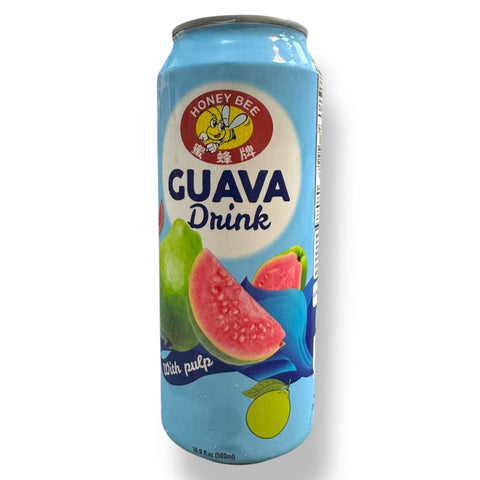 Honey Bee GUAVA Drink With pulp bottle showcasing the refreshing taste of guava drink with pulp.