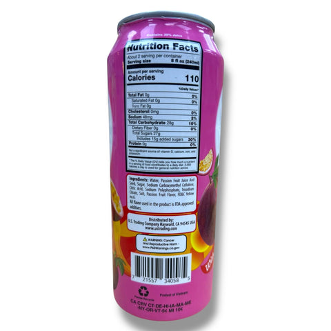 Delicious Honey Bee PASSION FRUIT Drink With pulp, showcasing the vibrant packaging of this honey bee flavored beverage.