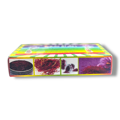 Saffron Iranian high-quality 1g in use - Featuring high quality saffron elevating a gourmet dish, showcasing its vibrant color and flavor.