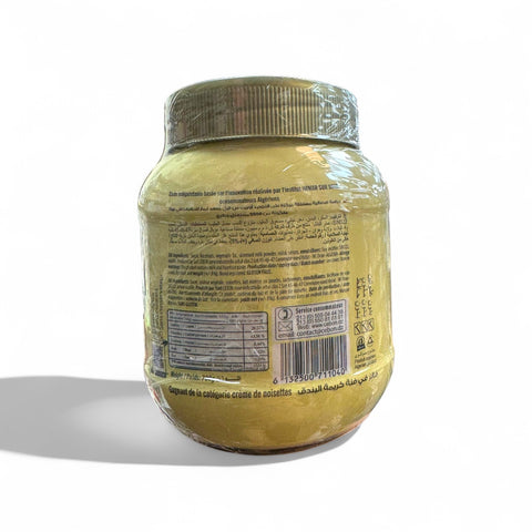 Cebon El Mordjene Hazelnut Spread 700 Gr showcasing its rich texture and flavor as a delicious creamy hazelnut chocolate spread for all occasions.