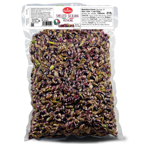 Gusto Etna, Sicilian Raw Pistachios, No shell, Unsalted, 2.2 lb (1 kg)