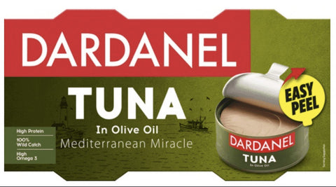 Dardanel Tuna in olive oil 280g can with easy peel tab high protein Mediterranean catch