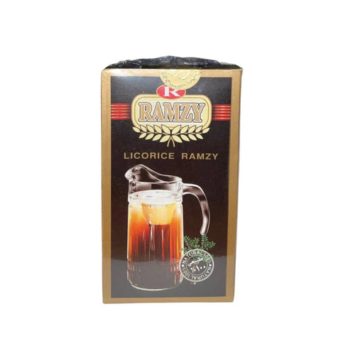 Ramzy Licorice Ramzy 7 oz packaging with beverage image
