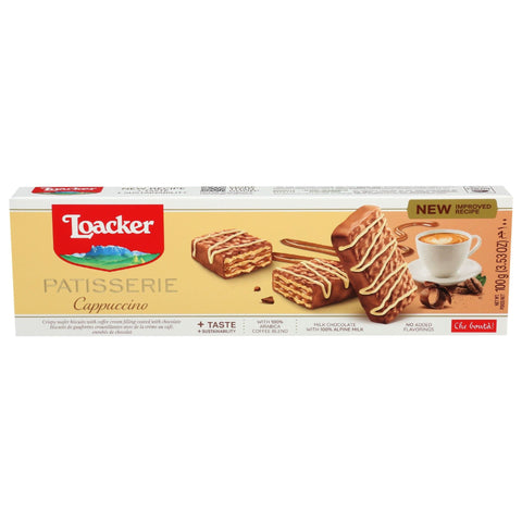 Loacker Cappuccino Milk Chocolate Biscuits, 3.53 Oz Default Title