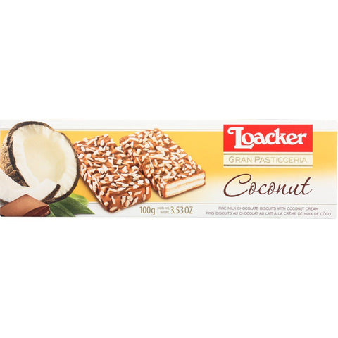 Loacker Gran Pasticceria Patisserie Coconut Cookie 100g, 3.53 Oz Default Title