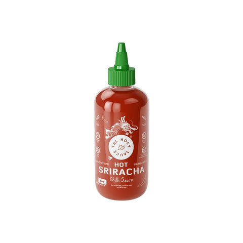 Gluten-free Sriracha hot chili sauce bottle by AlBasha for spicy dishes
