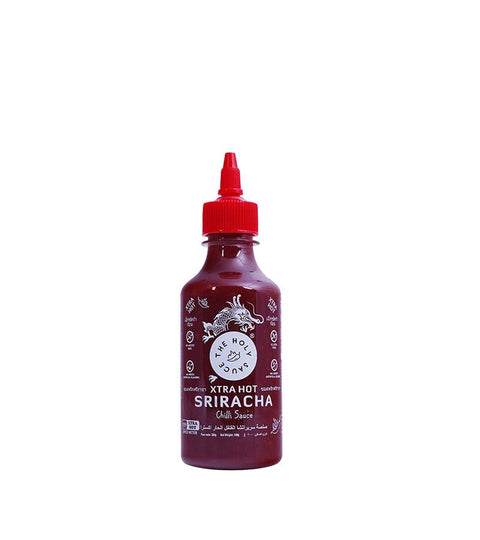 The Holy Sauce extra hot sriracha chili sauce bottle 300g with red cap