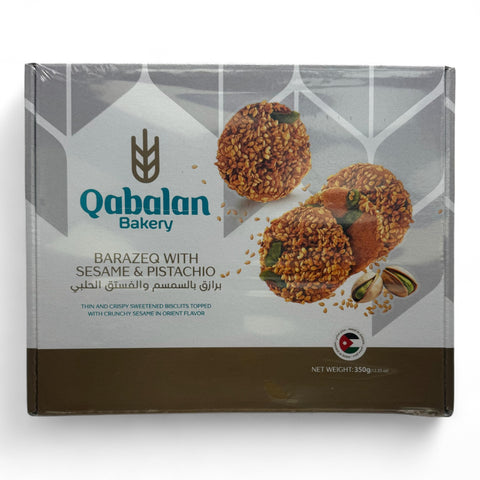 Qablan Baraziq With Pistachio 350 G - A premium quality snack featuring delicious pistachios, perfect for enjoying any time of day.