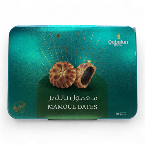 Qablan Maamoul Flour With Dates 650 G package displayed for potential buyers.