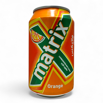 Matrix Miranda Carbonated Drink 330ml packaged in a sleek can, showcasing the vibrant design and refreshing nature of the beverage.