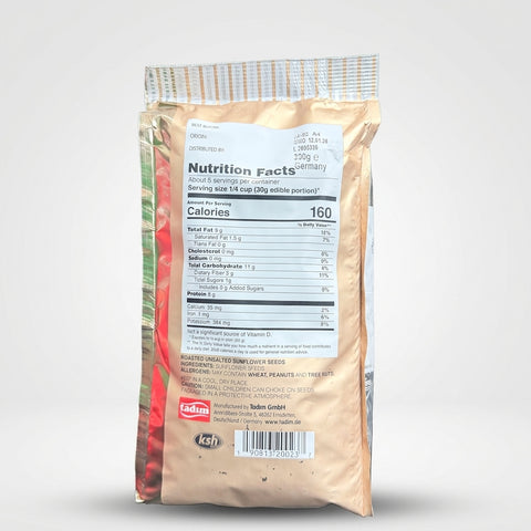 Tadim Roasted Unsalted Sunflower Seeds 10.5 oz - Premium Turkish Snack