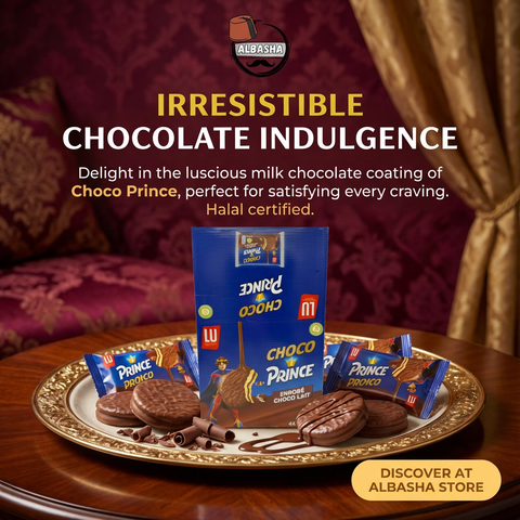 Choco Prince Enrobé Chocolat - 40 Pieces arranged on a plate, showcasing its inviting rich chocolate exterior.