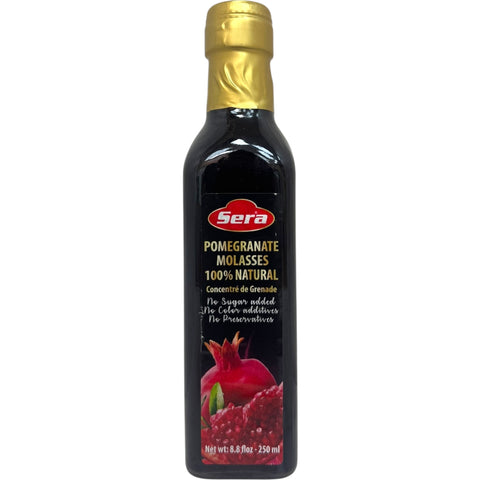 Sera pomegranate molasses 250ml bottle, premium quality, ideal for cooking and garnishing dishes.