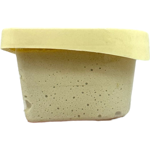 Sliced Yafa plain halva 400g showcasing the texture of the traditional halva snack.
