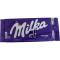 Milka alpine milk 90g pack showcasing delicious alpine milk chocolate from ALBASHA Store.