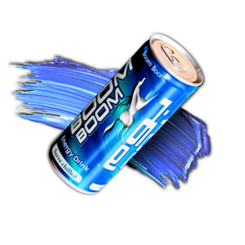 Refreshing energy beverage - Boom Boom 250ml Energy Drink providing a quick pick-me-up.