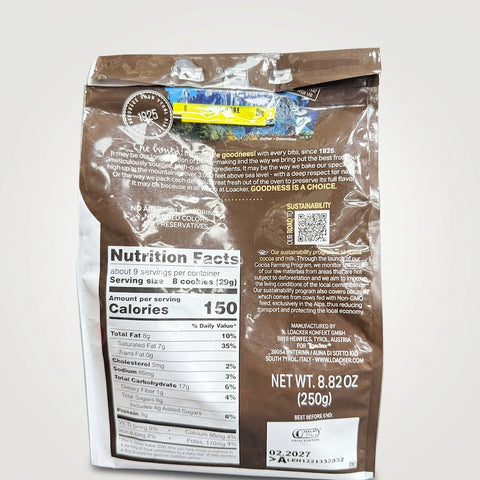 Loacker Quadratini Cocoa & Milk 8.82 oz - Bite Size Wafer Cookies
