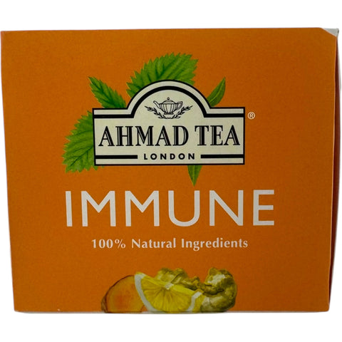 Close-up of Ahmad tea immune boosting tea leaves highlighting quality ingredients.